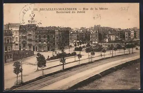 AK Brüssel / Bruxelles_molenbeek, Rue de la Meuse & Boulevard du Jubilé