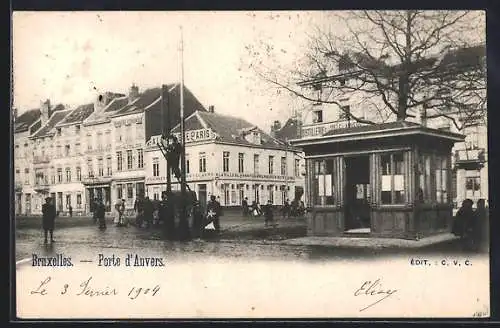 AK Brüssel / Bruxelles, Porte d`Anvers