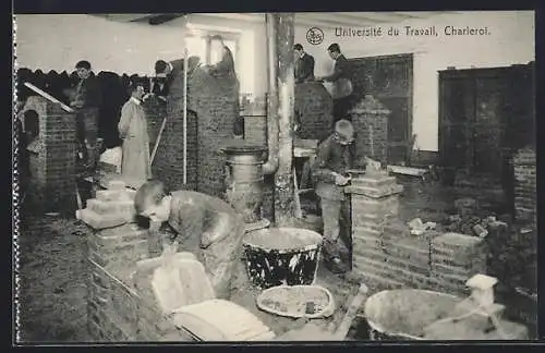 AK Charleroi, Universite du Travail, Ecole professionelle du jour, Chantier des macons
