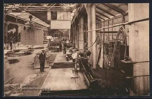 AK Soignies, Carrières du Hainaut, La marbrerie