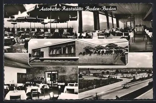 AK Baden-Baden-Sandweier, Autobahn-Raststätte Baden-Baden