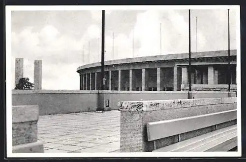 AK Berlin, Reichssportfeld - Teilansicht Olympia-Stadion