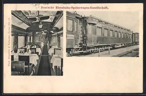AK Waggon der Deutsche Eisenbahn-Speisewagen-Gesellschaft