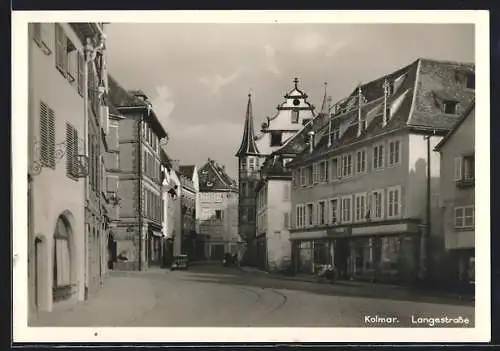 AK Kolmar, Blick in Langestrasse