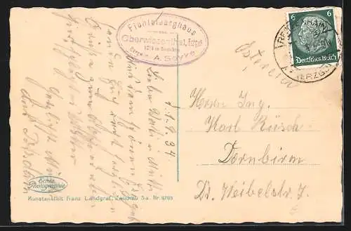 AK Oberwiesenthal / Erzgebirge, Totalansicht mit Böhmisch-Wiesenthal und Umgebung