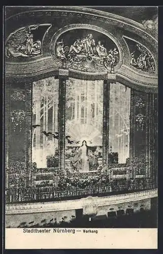 AK Nürnberg, Stadttheater, Vorhang