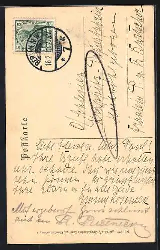 AK Berlin, Continental-Hotel, Innenansicht, Neustädtische Kirchstrasse