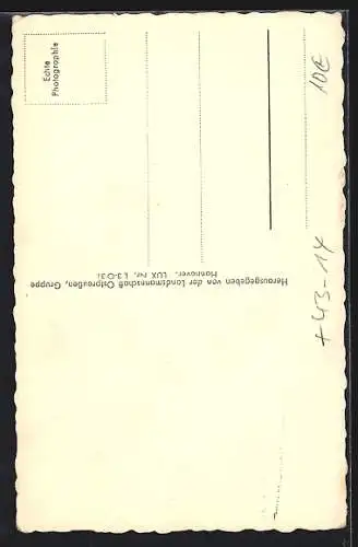 AK Hannover, Ostpreussenwoche 1949, Partie vor der Festhalle
