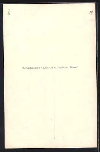 AK Ingolstadt, Das Stadttheater bei Nacht, Zigarrenhaus Max Hopf