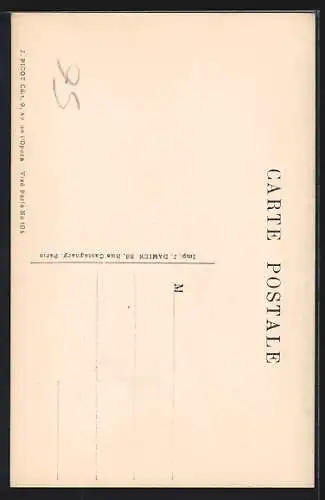 Künstler-AK Französischer Infanterist mit Gewehr und Bajonett