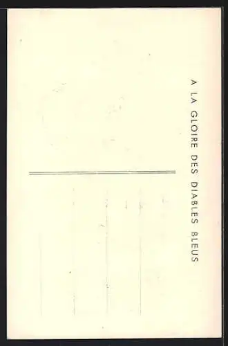 AK Französischer Infanterist in Uniform mit seiner Liebsten