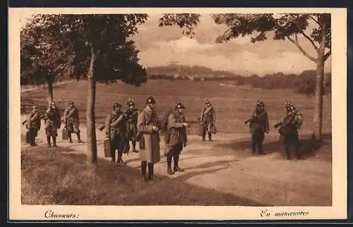 AK Chasseurs, En manoeuvres