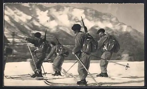 AK Chasseurs alpins á ski