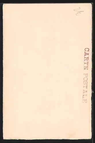 Künstler-AK Uniformierter französischer Soldat