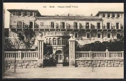 AK Rab, Palace Hotel Praha, Eingang