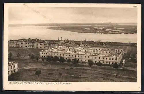AK Belgrad, zerstörte Kasernen nach der Einnahme