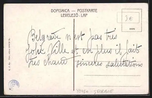 AK Belgrad, Offizierspavillon und Zadruga, La maison des officiers et Zadrouga