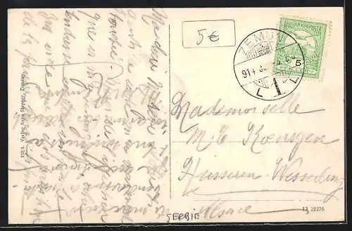 AK Zemun, Serbische Kirche mit Anlagen