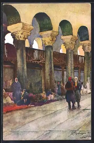 Künstler-AK Salonique, Eglise Aghia Paraskevi