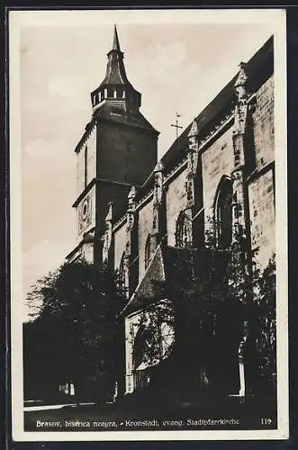 AK Brasov / Kronstadt, biserica neagra, evang. Stadtpfarrkirche