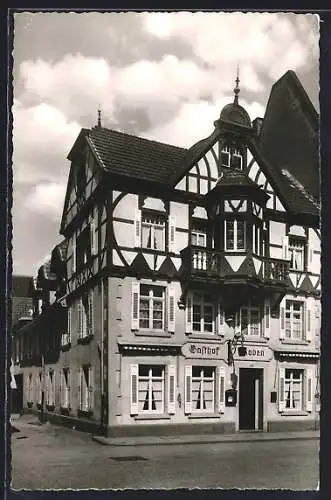 AK Haslach / Kinzigtal, Blick auf Hotel-Gasthof zum Raben, Bes. Müller-Fackler
