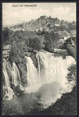 AK Jajce, Wasserfall und Stadt
