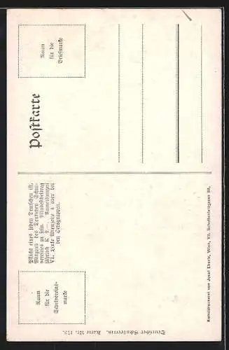 AK Deutscher Schulverein Nr. 173: Spitz, Strassenpartie mit Kirche