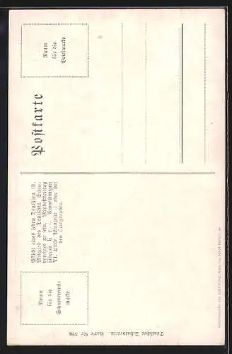 Künstler-AK E.F. Hofecker, Deutscher Schulverein NR 598: Brücken über einen reissenden Strom an der Planspitze