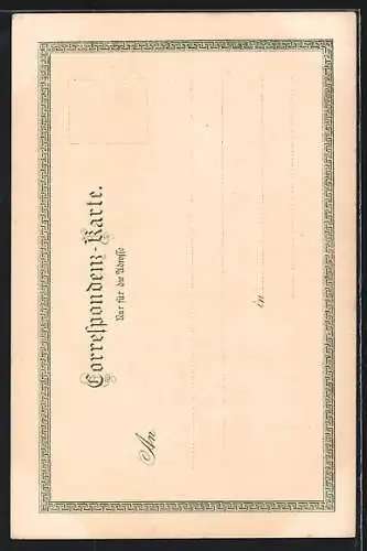 Künstler-AK Innsbruck, Partie am Stadtthurm und Goldenes Dach