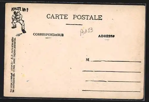 Künstler-AK Scènes Militaires, Extinction des Feux