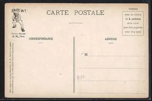 Künstler-AK Scènes Militaires, Au nettoyage de l`escalier
