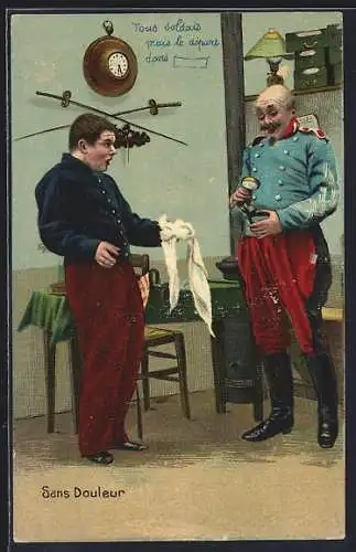 AK Sans Douleur, Alter und junger Soldat