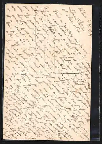 AK Uniformierter französischer Soldat mit Zigarette