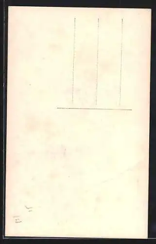 AK Junge in französischer Soldaten-Uniform mit Blumenstrauss