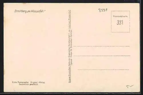 AK Streitberg / Fränk. Schweiz, Am Wasserfall
