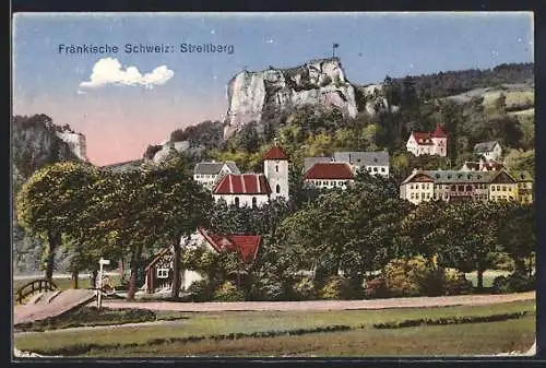 AK Streitberg / Fränk. Schweiz, Partie an der Kirche