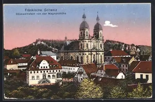AK Gössweinstein / Fränkische Schweiz, Teilansicht von der Wagnershöhe