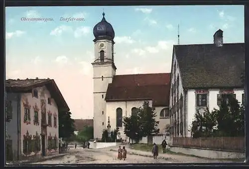 AK Oberammergau, Kirche an der Dorfstrasse