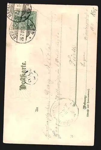 AK Berlin, Denkmal in der Sieges-Allee von Friedrich Wilhelm von Preussen, Reichsfreiherr von Schwerin