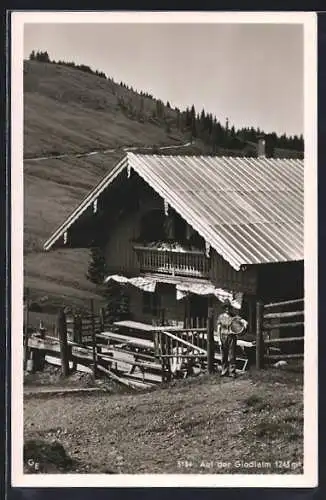 AK Schliersee, Gasthaus auf der Gindlalm