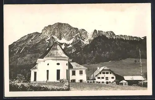 AK Ettenberg /Bayern, Ortsansicht mit Bergen