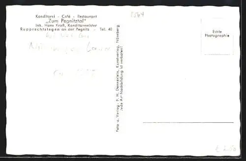 AK Rupprechtstegen an der Pegnitz, Restaurant und Cafe Zum Pegnitztal, Inh. Hans Kraft