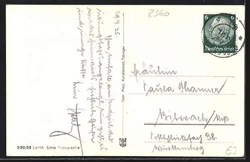 AK Deggendorf, Abendstimmung an der Donau