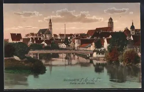 AK Donauwörth, Partie an der Wörnitz