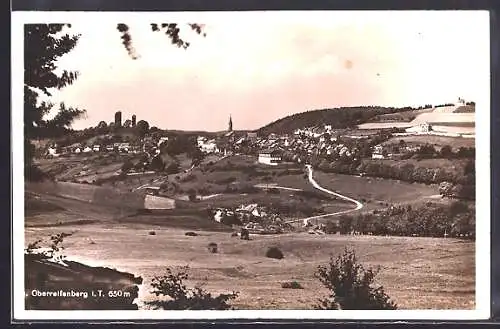 AK Oberreifenberg, Panorama-Ansicht mit Burgruine