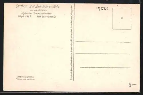 AK Behringersmühle /Fränk. Schweiz, Ortsansicht mit Berg