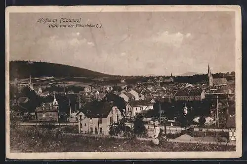 AK Hofheim i. T., Blick von der Elisenhöhe