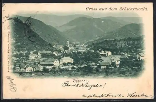 AK Oppenau / Schwarzwald, Totalansicht
