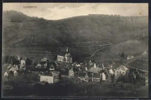AK Durbach, Totalansicht aus der Vogelschau