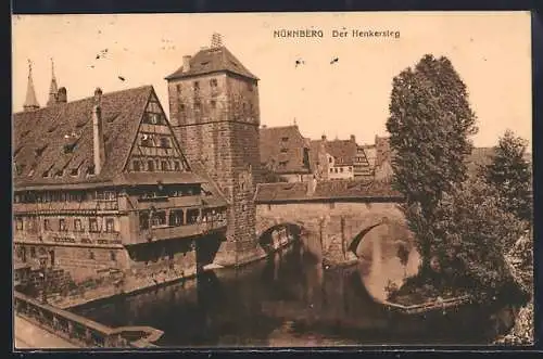 AK Nürnberg, Henkersteg aus der Vogelschau